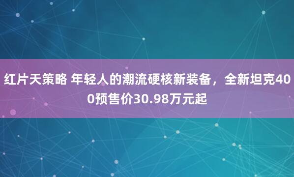 红片天策略 年轻人的潮流硬核新装备，全新坦克400预售价30.98万元起